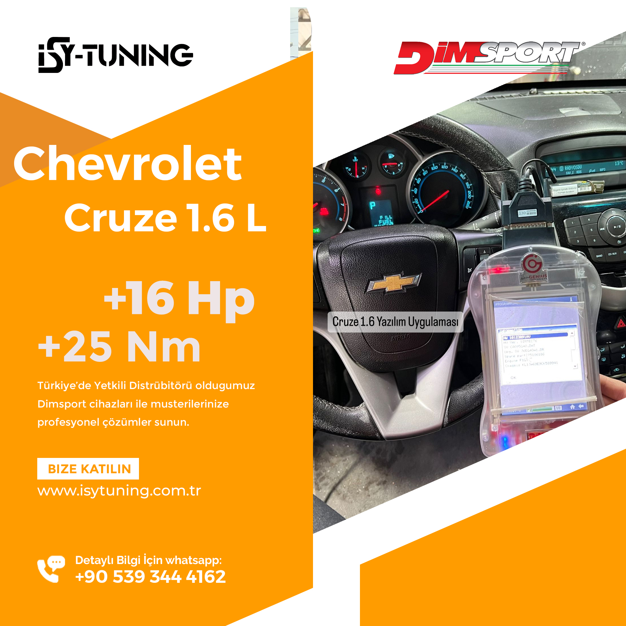 Chevrolet Cruze 1.6 Chiptuning